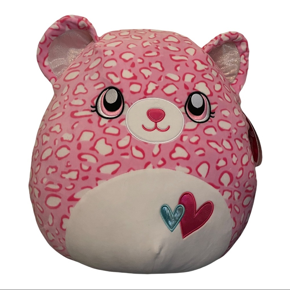 ANTONELLA The Pink Cheetah Cat SQUISHMALLOW 16" NWT Valentine's Day